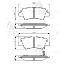 Kia Ceed Kia Rio Hyundai Elantra Hyundai Accent Hyundai i20 BOSCH-BSH-0986495351 FREN BALATA ACCENT 11-18 BLUE / ELANTRA 11-20 / I-30 12-16 / I-20 14-21 / RIO 12= / CEED / SOUL / I-40 DİSK ARKA